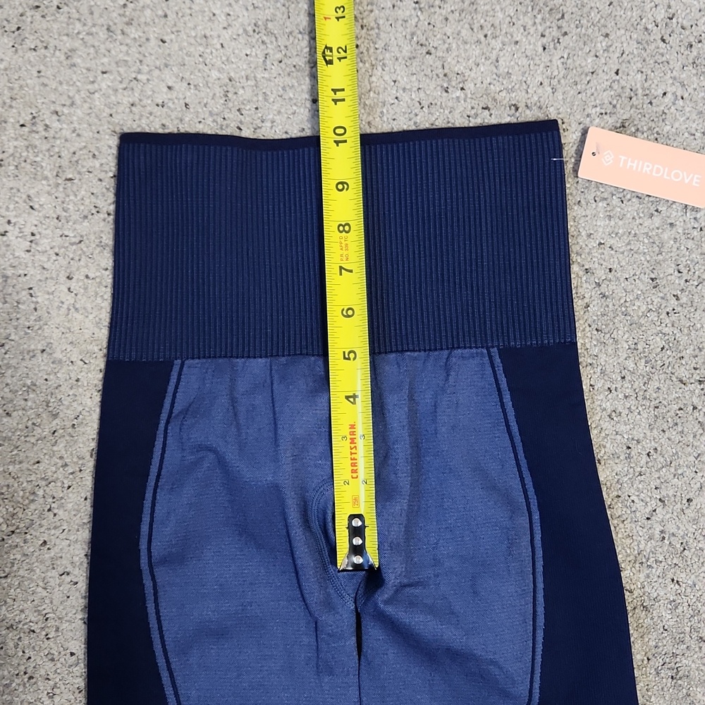 New ThirdLove Flex Legging Stellar Blue Seamless Compression High Waist Size XS - Picture 10 of 12